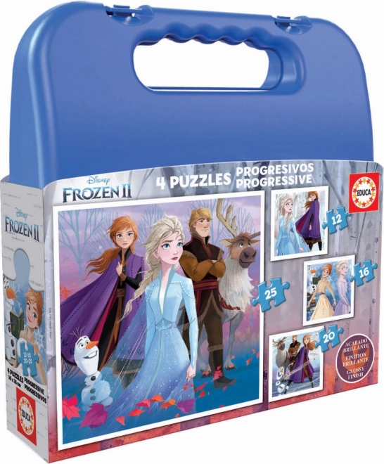 Educa puzzle w kuferku Frozen 2, 4w1 (12, 16, 20, 25 elementów)