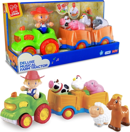 Hap-P-Kid traktor – farma ze zwierzętami Naciśnij i jedź