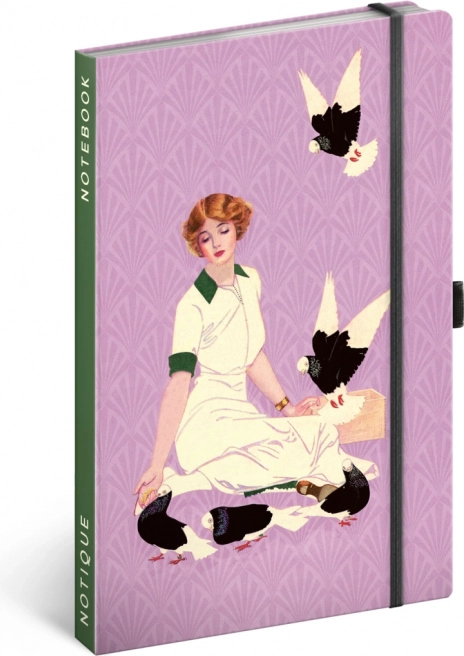 Notes NOTIQUE Gołębie autorstwa Kateřiny Winterovej, w linie 13 × 21 cm