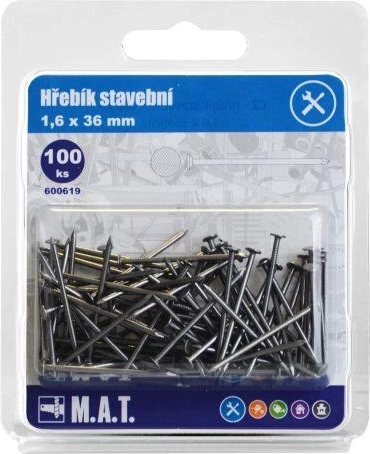 gwoździe budowlane 36 × 1,6 mm, 100 szt.