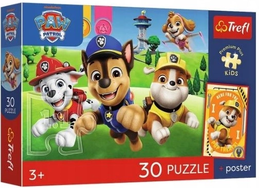 Puzzle Premium Plus Kids Psiaki w drodze – 30 elementów