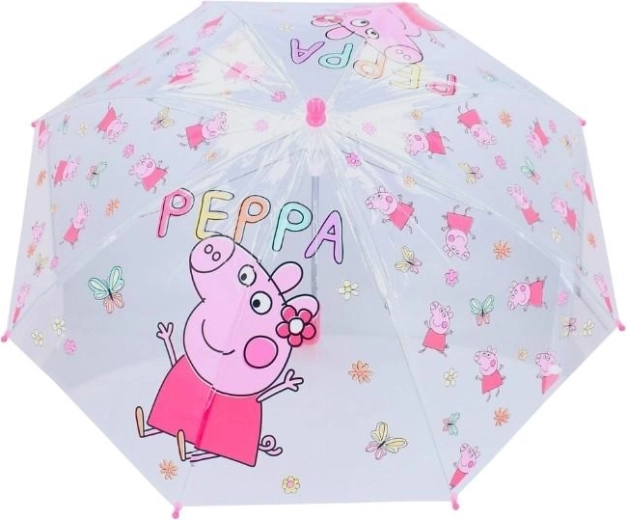 Dziecięcy przezroczysty parasol Peppa Pig - 1 sztuka