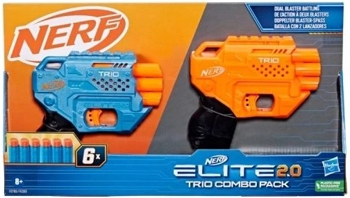 Nerf Elite 2.0 Trio combo pack – zestaw 2 blasterów i 6 strzałek
