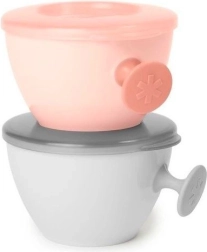 Zestaw misek Easy-Grab szara/Soft Coral