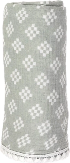 Muślinowa otulaczka Lodger swaddler tribe silt green - 1 szt.