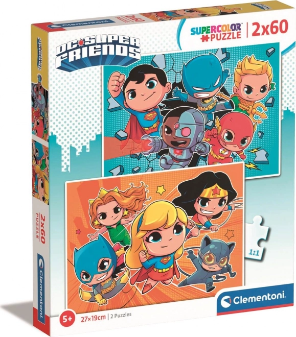 Puzzle DC Super Friends 2x60 elementów od Clementoni