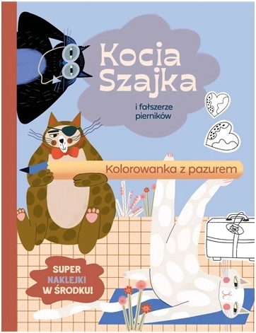 Kocia Szajka i fałszerze pierników – kolorowanka z naklejkami (po polsku)
