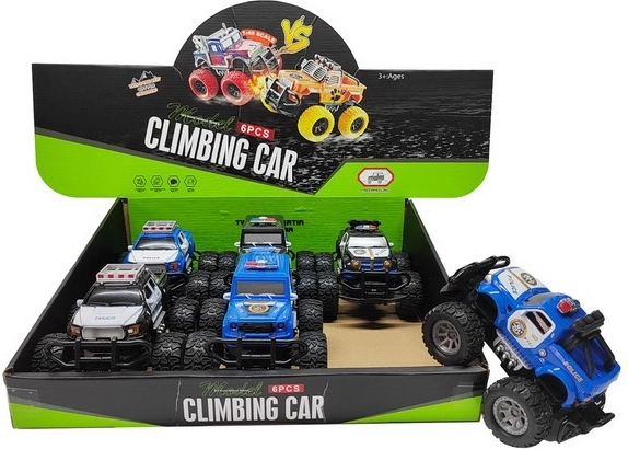 Terenowy policyjny samochód 14 cm na napęd cierny