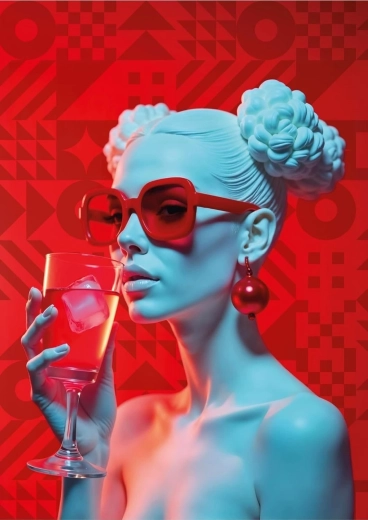 Puzzle ART PUZZLE WOWO Series: Karmazynowy koktajl 1000 elementów