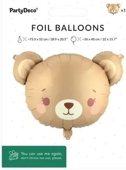 Foliowy balon Miś mix 56 × 40 cm