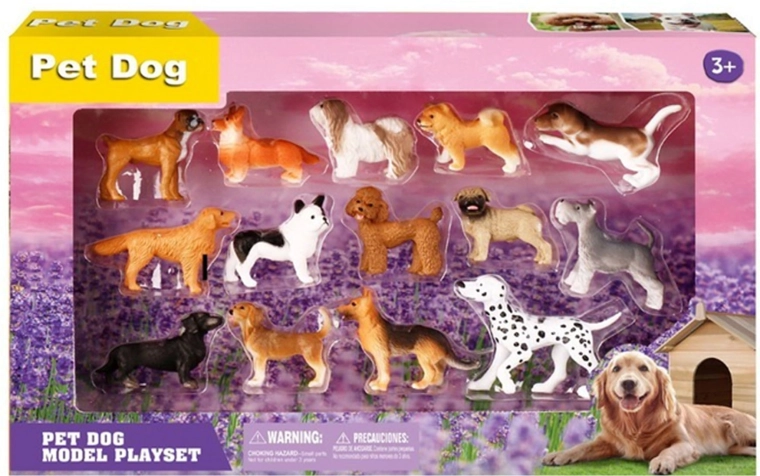 Zestaw piesków – 14 figurek