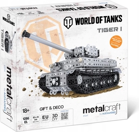 Metalcraft World of Tanks metalowy model czołgu Tiger I