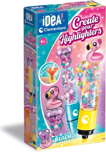 Clementoni IDEA kreatywny zestaw do tworzenia zakreślaczy FRIENDS