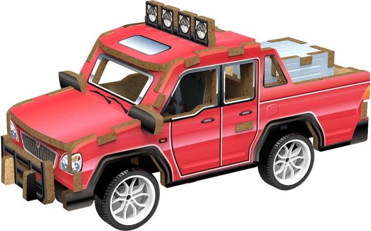 2Kids Toys 3D drewniane puzzle przestrzenne – samochód pick-up