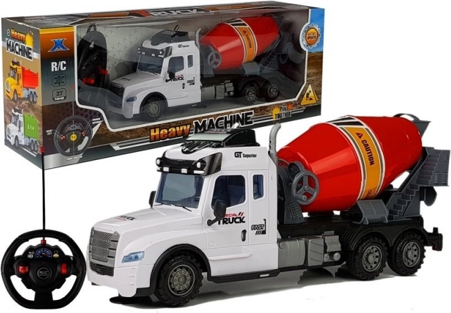 Zdalnie sterowana ciężarówka RC – betoniarka z pilotem