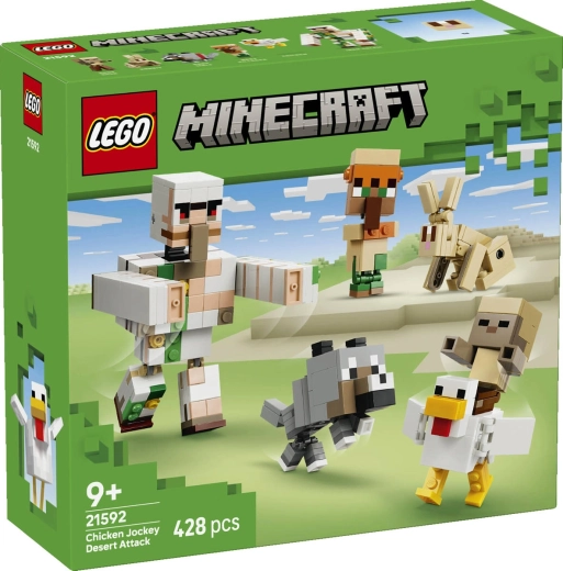 LEGO Minecraft Atak jeźdźca na kurczaku na pustyni