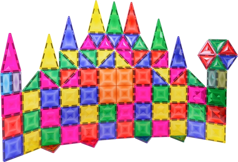 Magnetyczne klocki konstrukcyjne 3D, 93 elementy