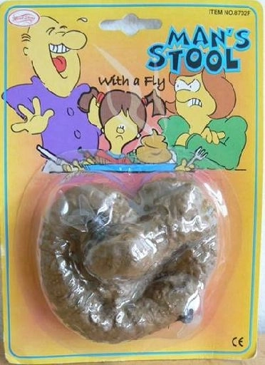 Zabawna zabawka kupka z muchami