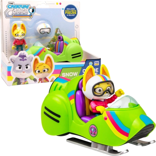 The Creature Cases Zwierzęce zagadki figurka Kit Casey i śnieżny motocykl terenowy - 1 sztuka