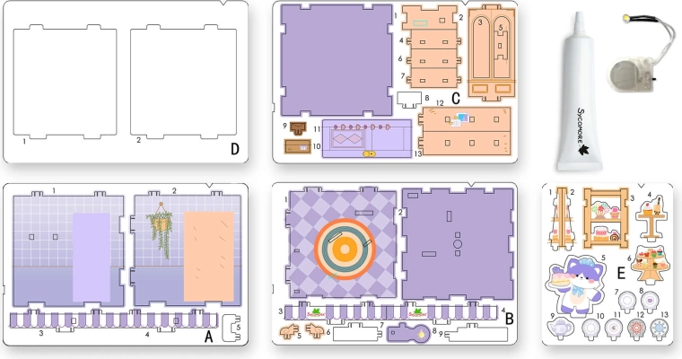 Świat Chibi – mini box z kotem - 1 szt.