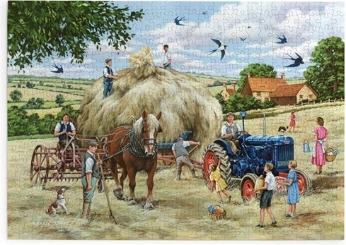 Puzzle Sianokosy z 500 dużymi elementami
