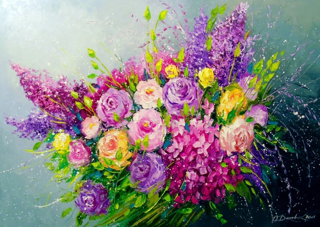 Puzzle Bukiet róż 1000 elementów