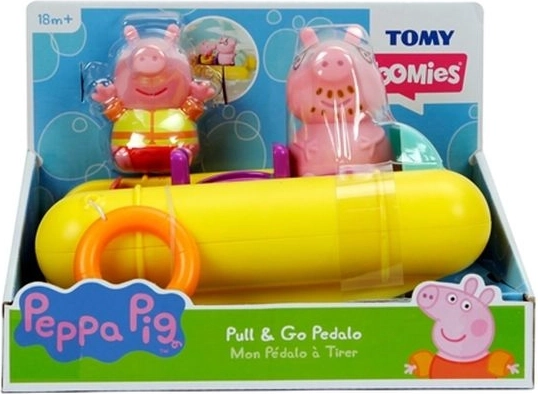TOMY Peppa Pig pływający ponton z figurkami do kąpieli