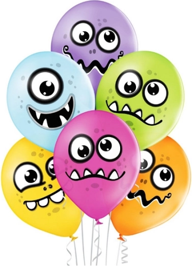 Lateksowy balon Belbal 12" wesołe potworki – 1 sztuka