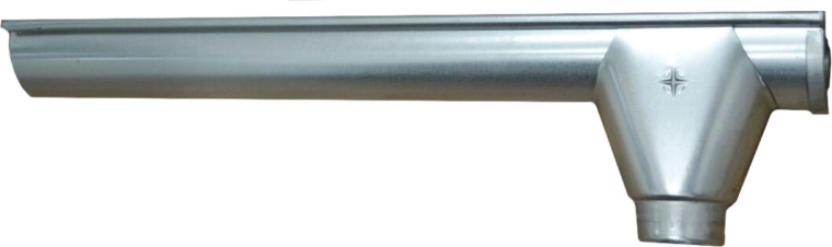 Końcowy rynnowy żłobek prawy P+V 250 mm, stal ocynkowana