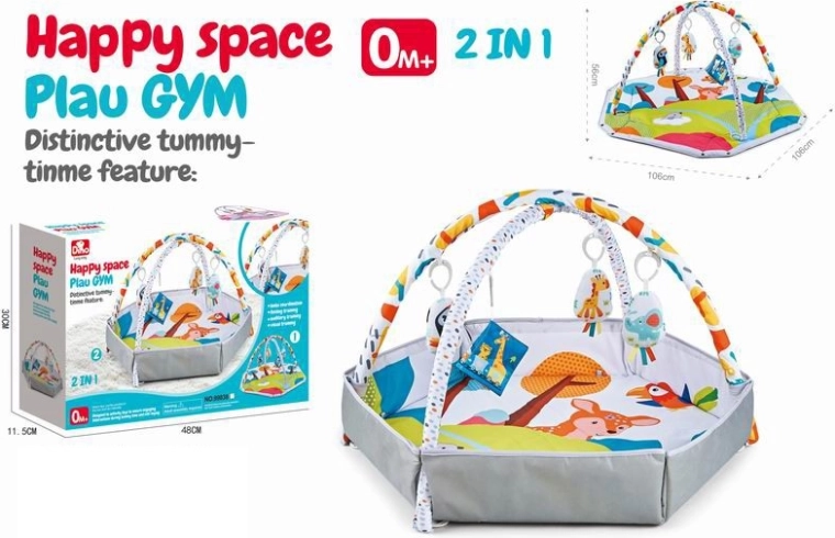 Edukacyjna mata do zabawy 2 w 1 Jelonek