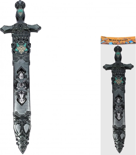 Karnawałowy plastikowy miecz z pochwą