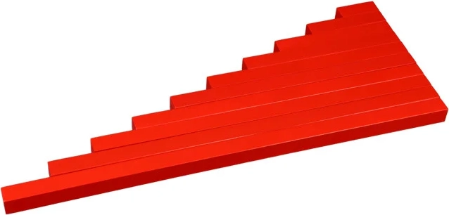Moyo Montessori czerwone pręty – wersja pomniejszona - 1 sztuka