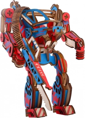 Woodcraft drewniane puzzle 3D Powersuit kolorowe