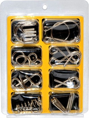 Zestaw metalowych łamigłówek 8 szt.