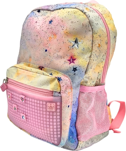 Mały różowy plecak Pixie Crew z pikselami Glitternox