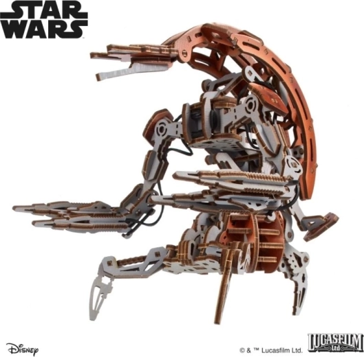 Ugears 3D drewniana mechaniczna układanka Star Wars Droideka
