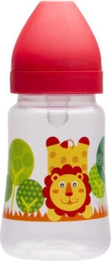 Butelka niemowlęca z szeroką szyjką Akuku 250 ml czerwona