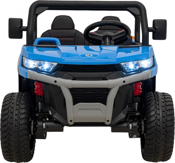 Dziecięcy samochodzik Pick-Up Speed 900 Blue + napęd 4x4 + ruchoma łyżka + bagażnik + zdalne sterowanie + łopata + LED audio