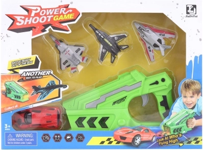 Wyrzutnia z autkiem i samolotami dla dzieci