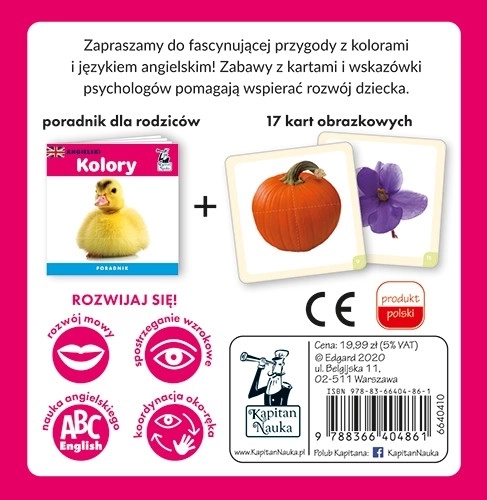 Edukacyjna gra Angielski – kolory dla dzieci 2+