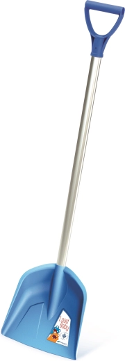 Dziecięca łopata z aluminiowym trzonkiem, jasnoniebieska