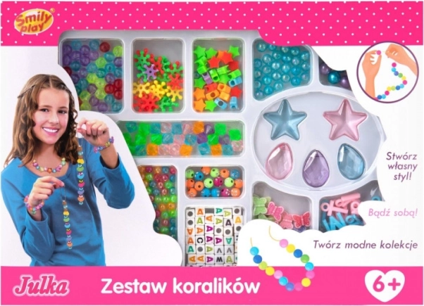 Zestaw koralików w pudełku