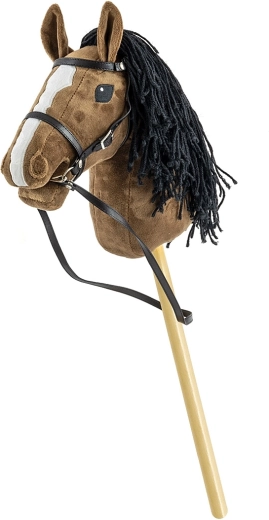 Milly Mally hobby horse na patyku, ciemnobrązowy