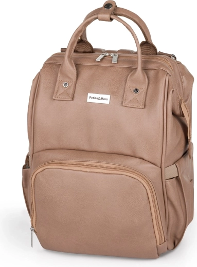 Plecak do wózka na przewijanie Jasper Camel Beige PETITE&MARS