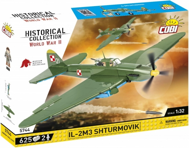 Historyczna kolekcja WWI IL-2M3 Shturmovik 625 klocków
