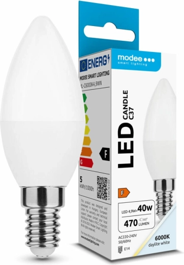 LED żarówka świecowa E14 4,9 W 470 lm zimna biel