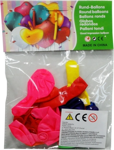 Metaliczne baloniki – zestaw 20 szt.