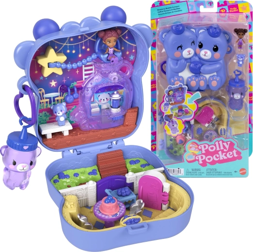 Polly Pocket kompaktowy zestaw Jagodowe misie z figurkami i akcesoriami