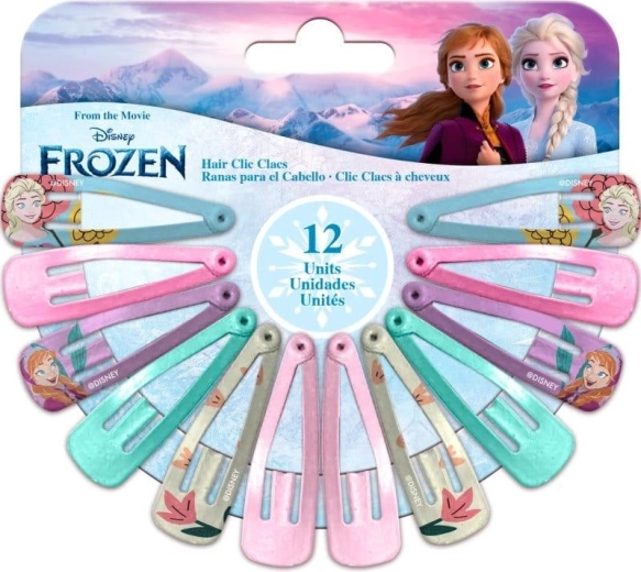 Zestaw spinek do włosów Frozen (12 szt.)