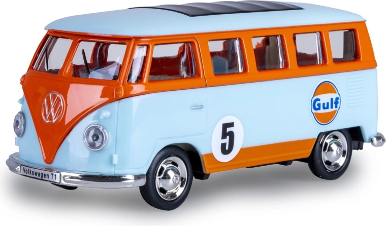 Metalowy model Volkswagen T1 jasnoniebieski 1:38